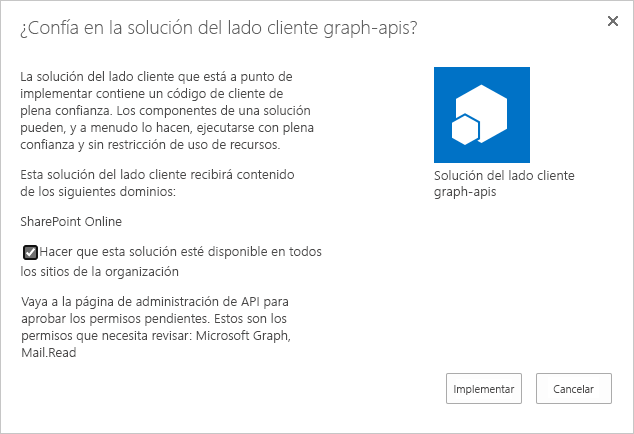 Implementación de la solución del lado cliente de confianza