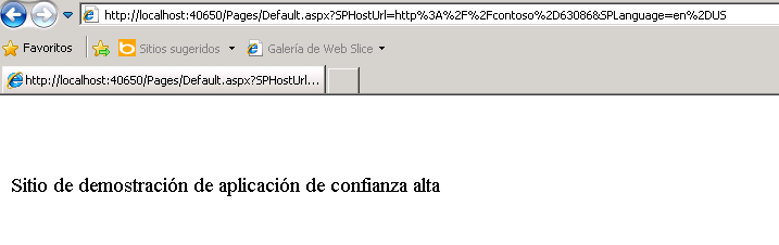 Aplicación de ejemplo que recupera título web