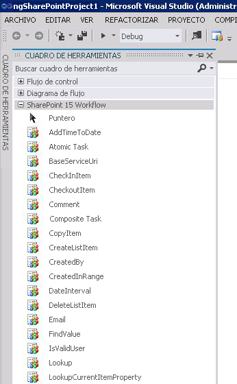 Cuadro de herramientas de flujo de trabajo