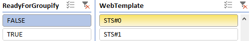 Filtro de plantilla web en STS#1: no listo