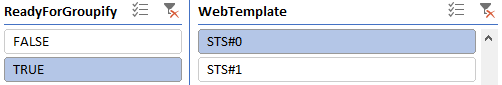 Filtro de plantilla web en STS#1: listo