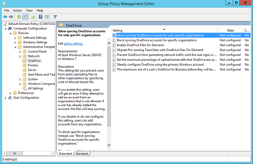 Directivas de configuración del equipo en el Editor de administración de directivas de grupo