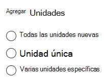 seleccionar cómo agregar unidades de google