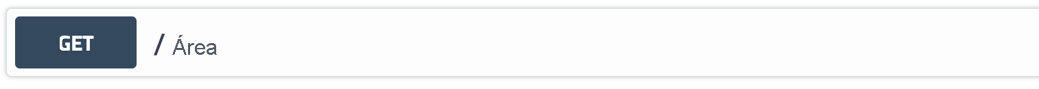 Screenshot that shows area as the REST endpoint.