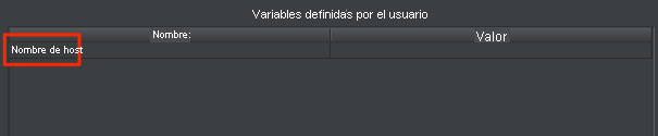 Screenshot of setting the hostname variable in Apache JMeter.