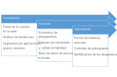 Proceso de optimización de costos.