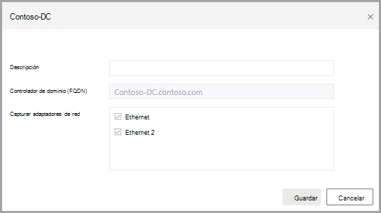 Pasos de instalación: escriba información para configurar el sensor.