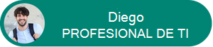 Perfil de trabajo de Diego con disparo en la cabeza y título de trabajo.