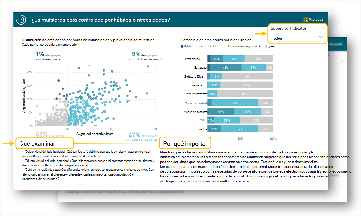 Las páginas del informe.