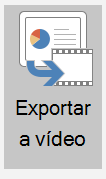 Recorte de pantalla del botón Exportar a vídeo.