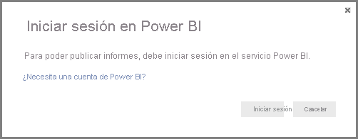 Iniciar sesión en Power BI