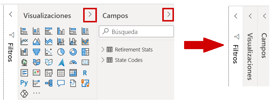 Contracción de los paneles