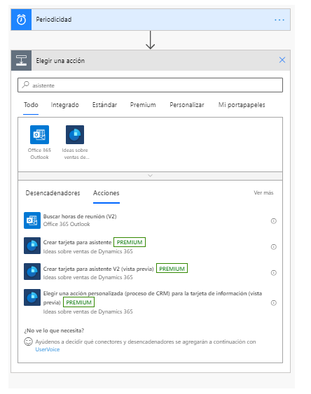 Busque el conector de Sales Insights.