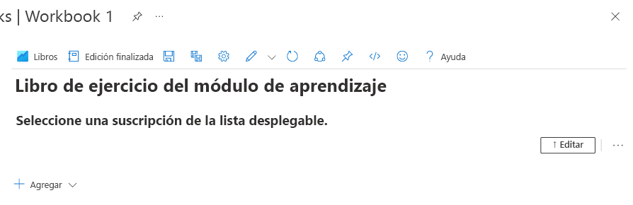 Captura de pantalla de un nuevo libro de Azure con texto