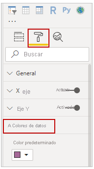 Imagen de las opciones de formato de visualización de color predeterminado