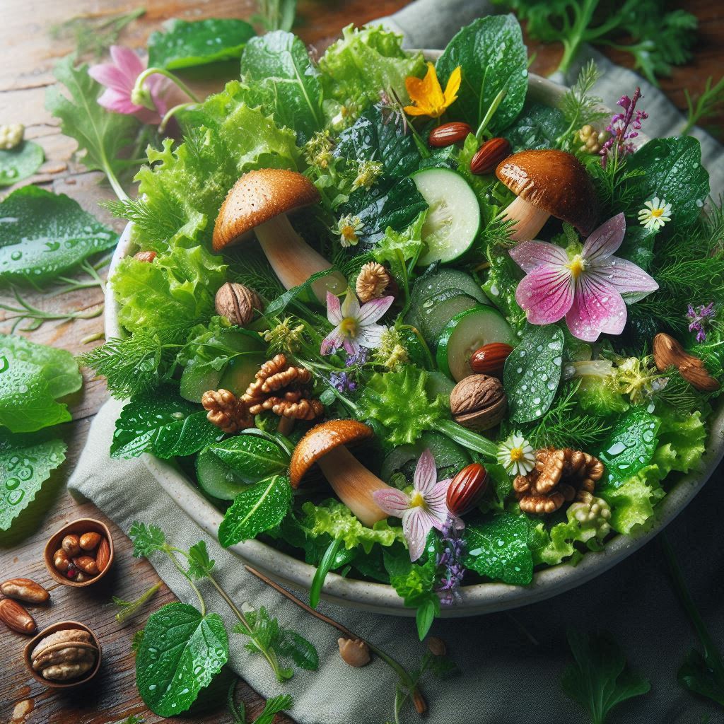 Captura de pantalla de la ensalada de forager del bosque.