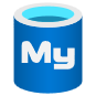 Captura de pantalla de un logotipo de Azure Database for MySQL.