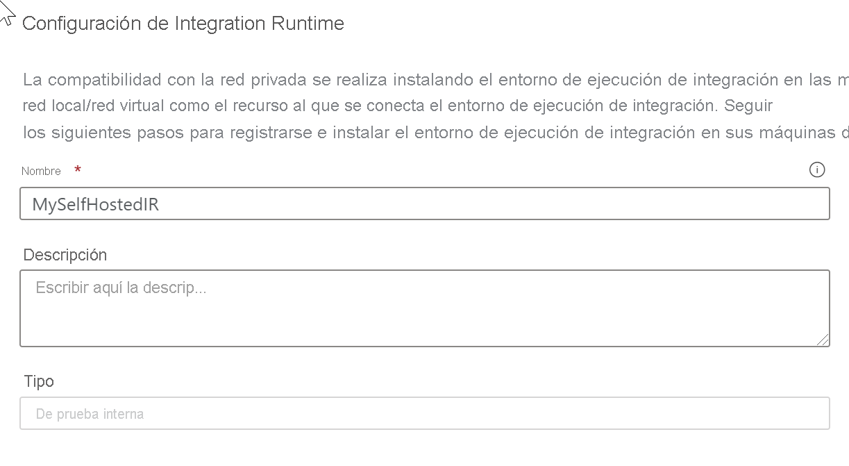 Configuración del entorno de ejecución de integración