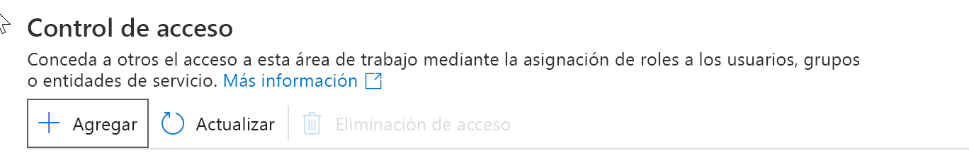 Establecimiento de controles de acceso en el área de trabajo de Azure Synapse