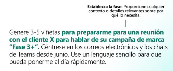 Diagrama que muestra el segundo paso para crear una indicación: establecer el contexto.