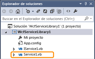 El archivo Service1