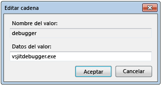 Edit String dialog box