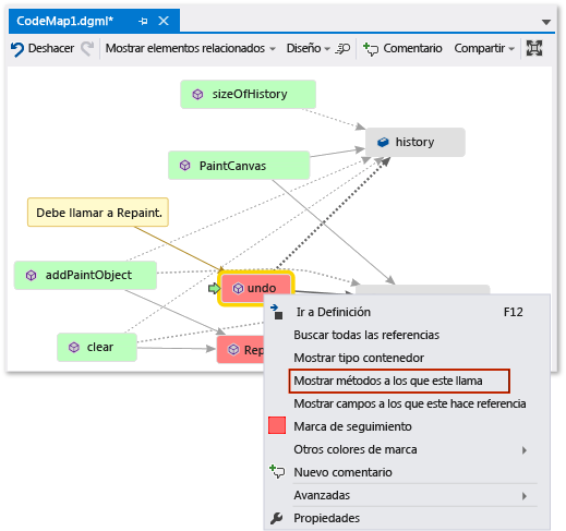 Code map - Update map with missing method call