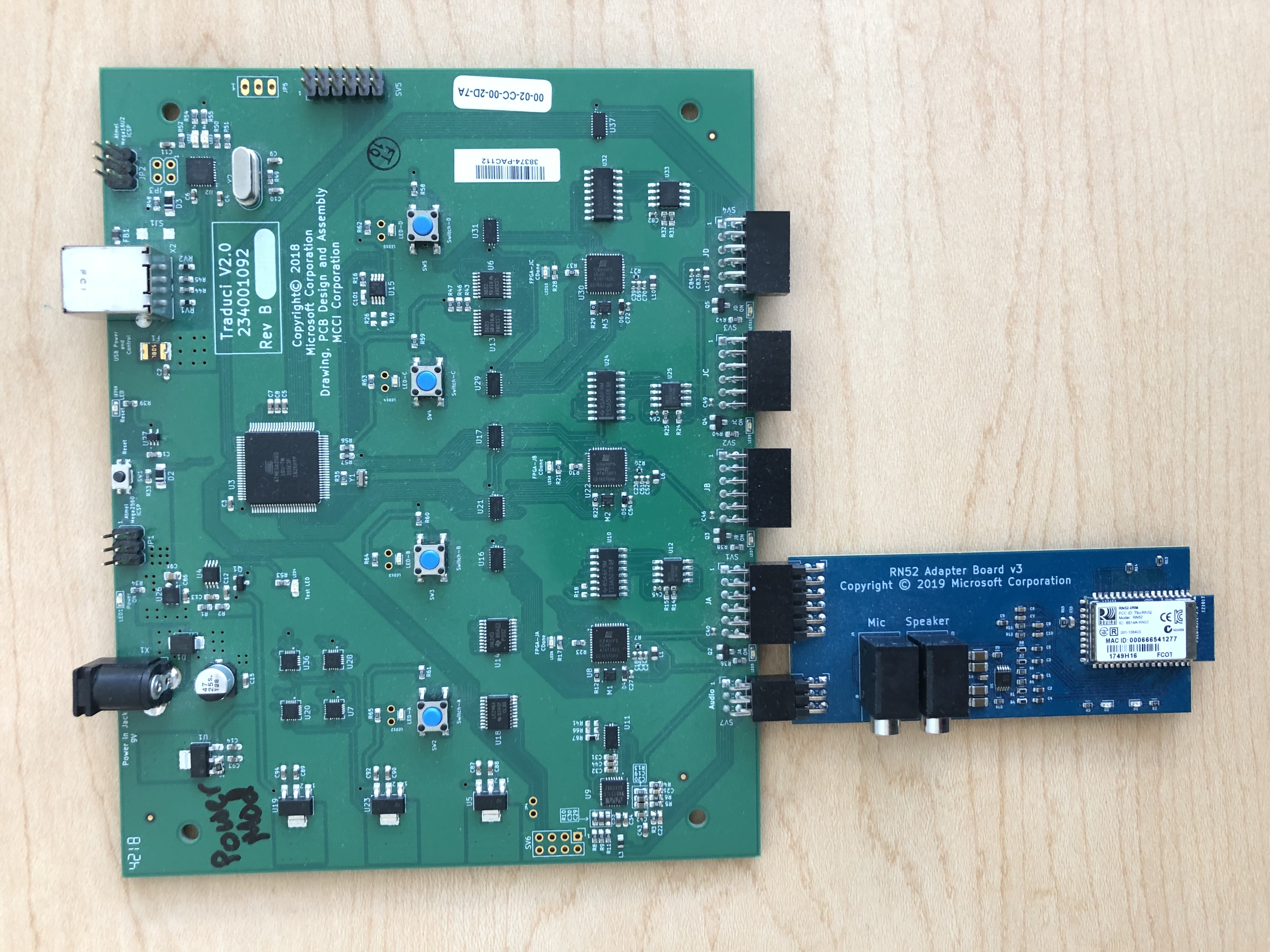 Dispositivo RN52 montado en sled compatible con BTP.