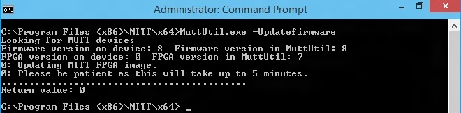 actualización del firmware mitt.