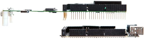 Imagen en la que se muestra cómo alinear las patillas del tipo USB-C ConnEx.