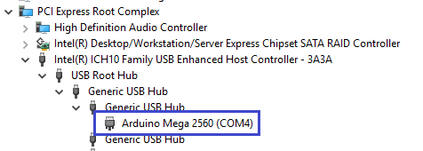 Captura de pantalla de Usb Type-C ConnEx en Windows Administrador de dispositivos.