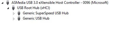 Concentrador usb 3.0 en el administrador de dispositivos