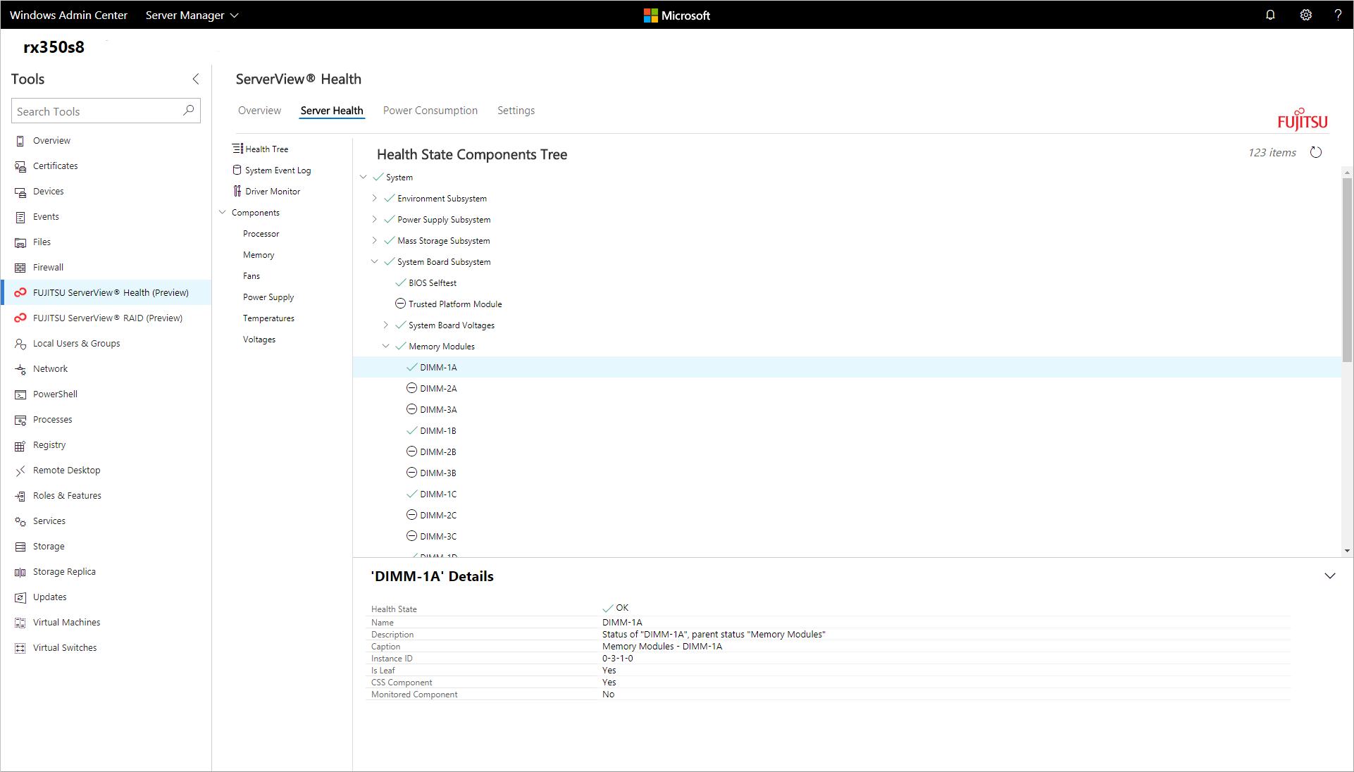 Extensión de Fujitsu ServerView