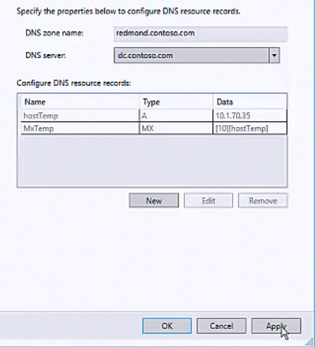 Completar la creación del registro de recursos