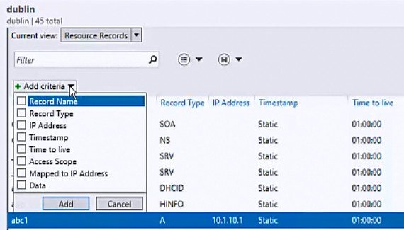 Utilizar criterios para filtrar registros