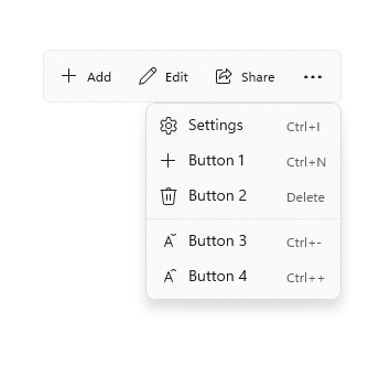 punto de entrada de configuración de la aplicación para la barra de comandos