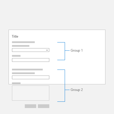 grupos de formularios