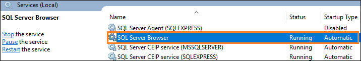 Servicio de SQL Server Browser