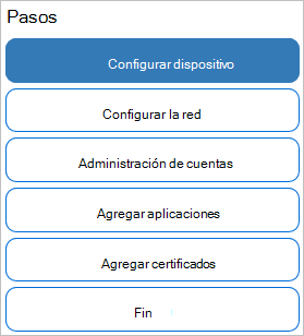 En el Diseñador de configuraciones de Windows, seleccione Finalizar y vea el aprovisionamiento de escritorios ICD.