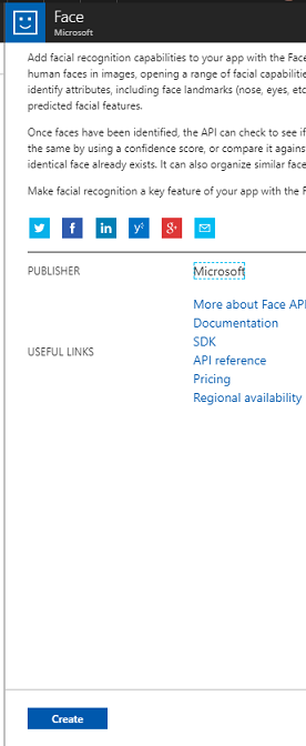 información de face api