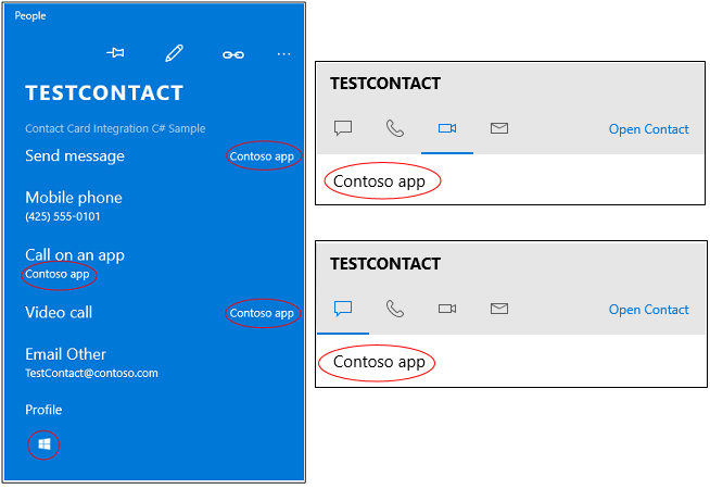 Tarjeta de contacto y tarjeta de contacto mini