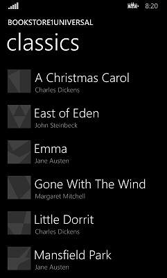 la aplicación de la Tienda de Windows Phone portada
