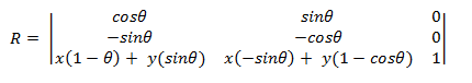 transformación de rotación.