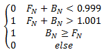 Fórmula matemática para un efecto de mezcla dura.