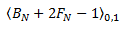 Fórmula matemática para un efecto de luz lineal.