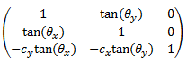 Matriz de asimetría de tres a tres