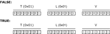 der encoding de tipo de datos booleano