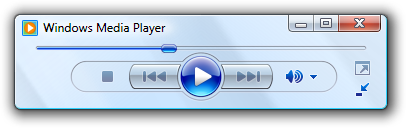 captura de pantalla de media player y slider 