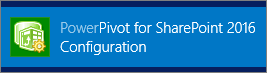 Configuración de PowerPivot para SharePoint 2016