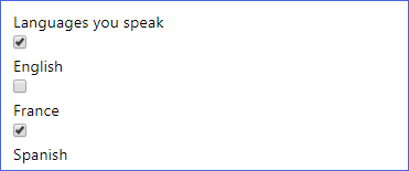 Uso del tipo de notificación con CheckboxMultiSelect